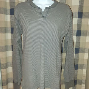 HANES Men's/Women's Beefy-T Long Sleeve Shirt - M